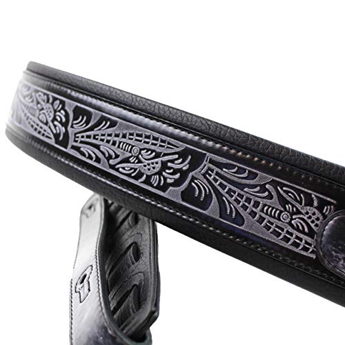Walker & Williams Gb-102 Noir Bracelet cuir rembourré Motif Live Chêne classique - Les Beatles, Paul McCartney, John Lennon, RIngo Starr, George Harrison Walker & Williams Gb-102 Noir Bracelet cuir rembourré Motif Live Chêne classique – Image 4