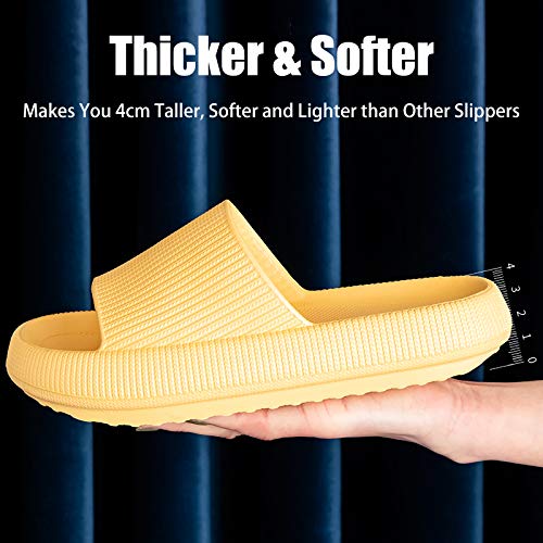 Image of rosyclo Cloud Slippers for Women and Men, Pillow House Slippers Shower Shoes Indoor Slides Bathroom Sandals, Ultimate Comfort, Lightweight, Thick Sole, Non-Slip, Easy to Clean