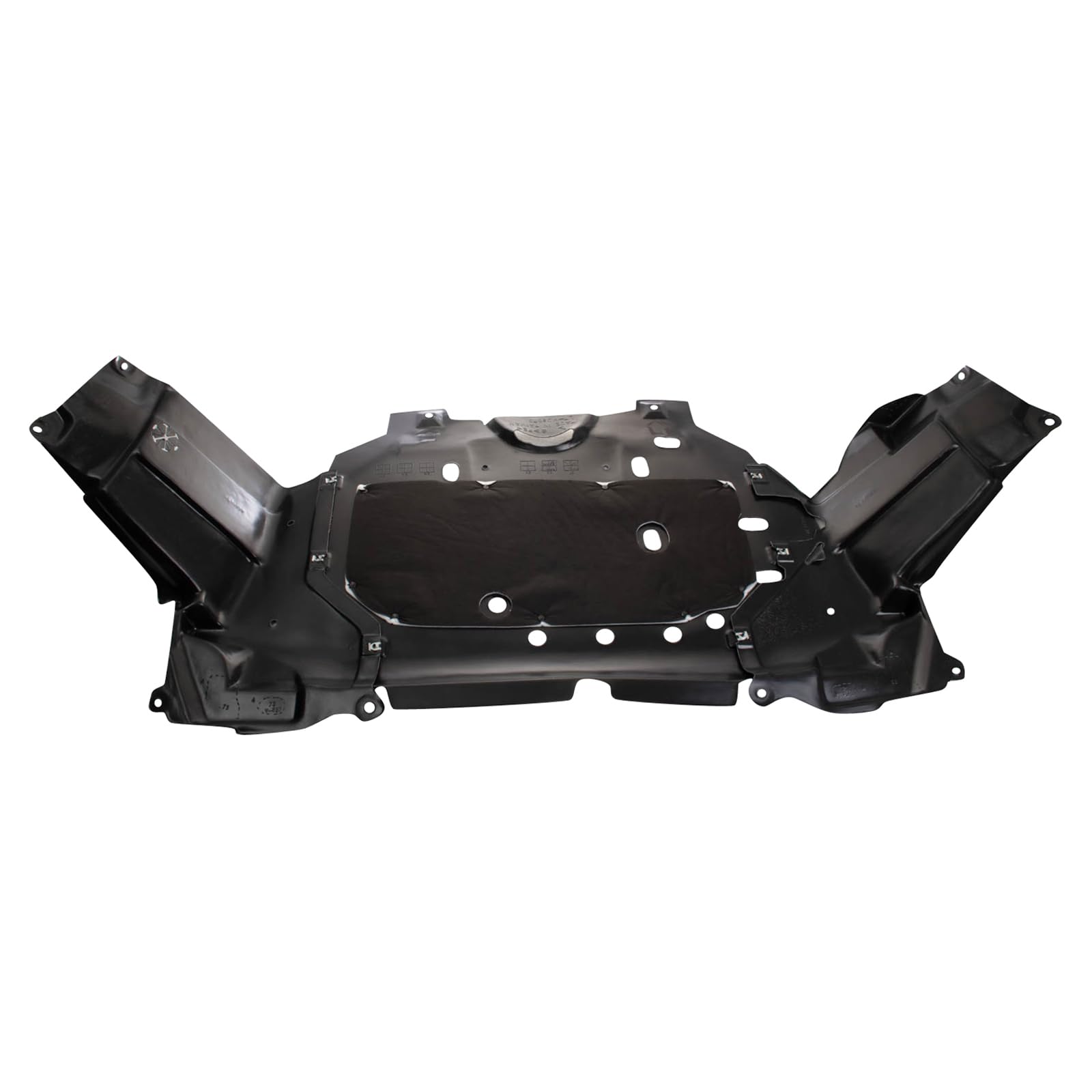 TRQ Lower Engine Splash Shield Compatible with 2015-2020 Honda Fit HO1228147 HO1228148