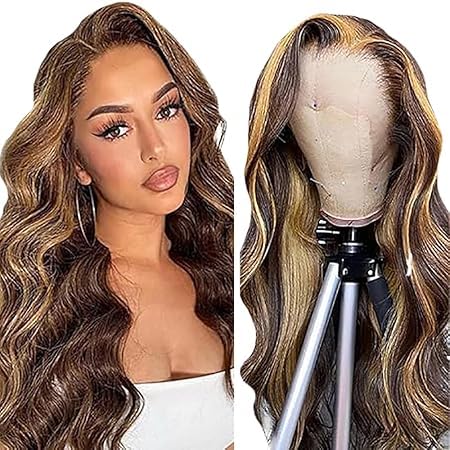 Perruque body wave cheveux humain 13x4 lace frontal sans colle pour femme