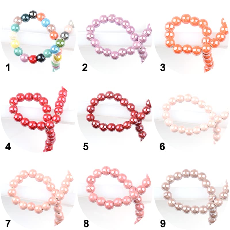 10 Pezzi 10mm 12mm A Forma Di Cuore Lucido Lucido Smaltato Porcellana - Foto 3