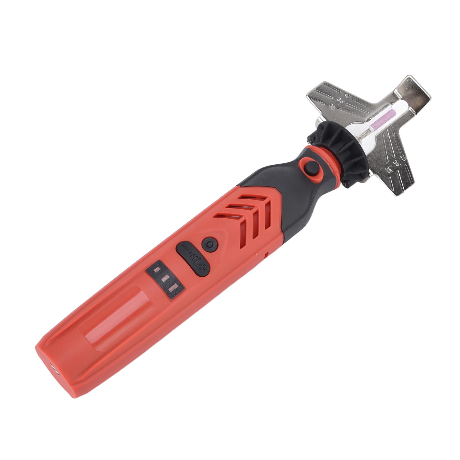 Afilador de Motosierra Inalámbrico, Máquina de Cadena de Molienda DC 3.6V, Kit de Afilado de Motosierra Juego de Herramientas de Amoladora de Sierra de Cadena con Línea de Conexión de Cabezal de Monta