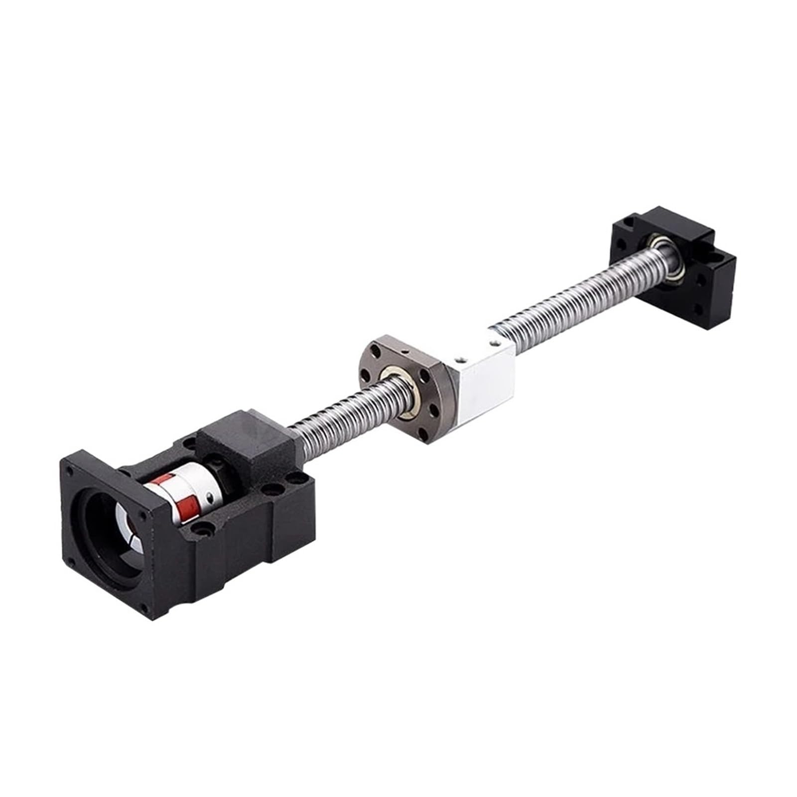 Metal Ball Screw nut end Processing 1set SFU1204 C7 Ball Screw Kit with Nut+BF10+DSG12H+Coupling+HM10-57 Motor Mount for 3D Printer Part(700mm)