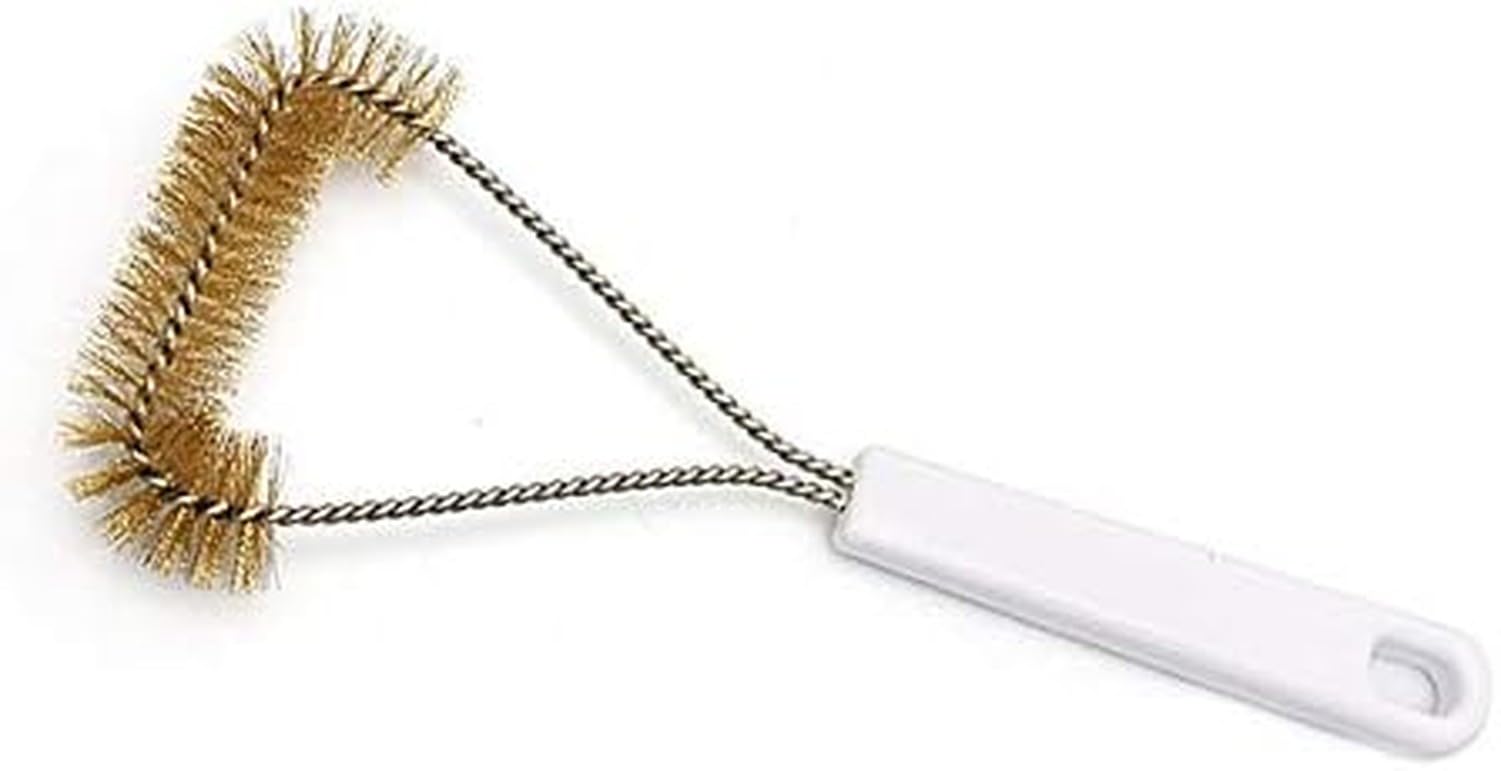 AIEIJJH BBQ Grill Cleaning Brush Garden Barbecue Brush for Cleaning Brass Bristle Brush for Grill Cleaner Tool for Porcelain Ceramic Cast Iron Charcoal Gas Grill Surfac