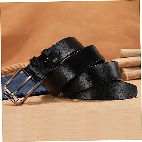 FRCOLOR Adjustable Mens Belts for Jeans Casual Belt Square Shape Pin Buckle Leather for Men Stretch for Men3