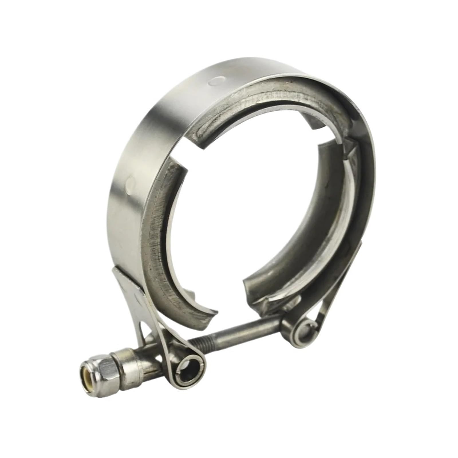 Ygleeuli One Color V Band Clamp From 1.5 Inch To 6.0Inch Anti-Rust Temperature Resistance Exhaust V Band Clamp(2.25Inch)