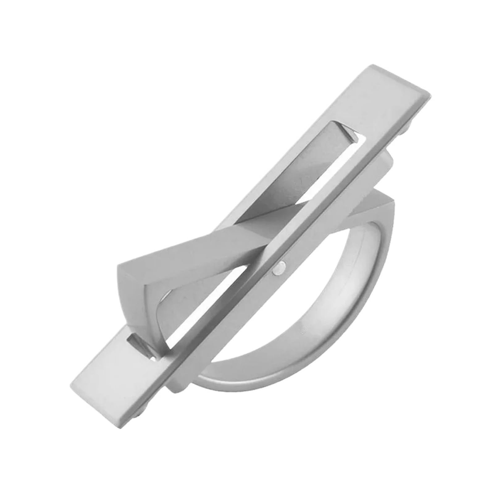 KLdcfhDR 2/4/10pcs Rotating Zinc Alloy Hidden Invisible Cabinet Drawer Pulls(Silver-10Pcs)