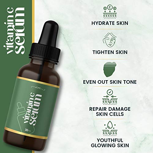 Jade Roller met Gua Sha en Vitamine C Serum - Met Hyaluronzuur, Collageen en Retinol - Gezichtsroller - 100% Pure Jade… - Afbeelding 5