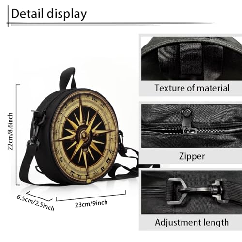 Image of Women Novelty Round Clock Shape Zippered Clock Purses for Women Tote Handbag Shoulder Bag, Gift for Mom Girlfriend
