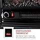 Classic Fire Lugano Elektrokamin mit Heizung – Elektroheizung 1800W - Kaminofen mit Heizung, Schalttafel und Timer - Elektroherd mit LED-Flammen - Freistehend - Weiß