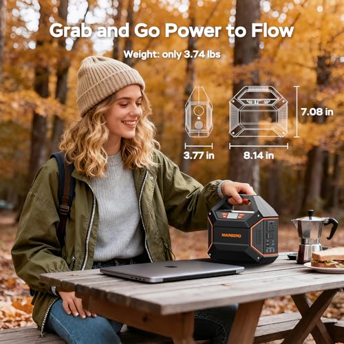 MARBERO Portable Power Station 155Wh, 100W Portable Generator 42,000mAh - Image 3