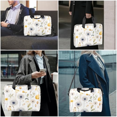 Maletín para portátil 15.6-16 pulg con patrón floral miniatura 2
