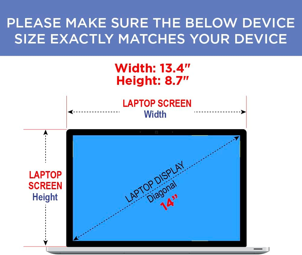 Matte Screen Protector compatible for Dell Latitude 5430 Rugged Laptop 14 inch 2 Pack
