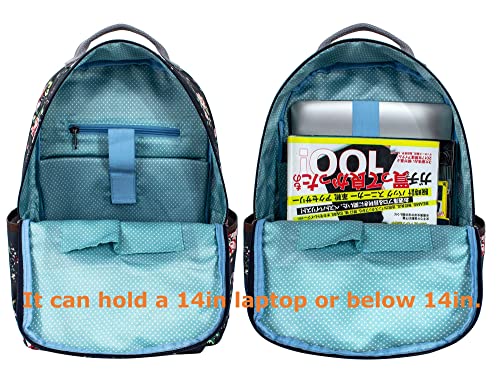 Image of Leaper Floral Waterproof Backpack Travel Bag bags Satchel Daypack