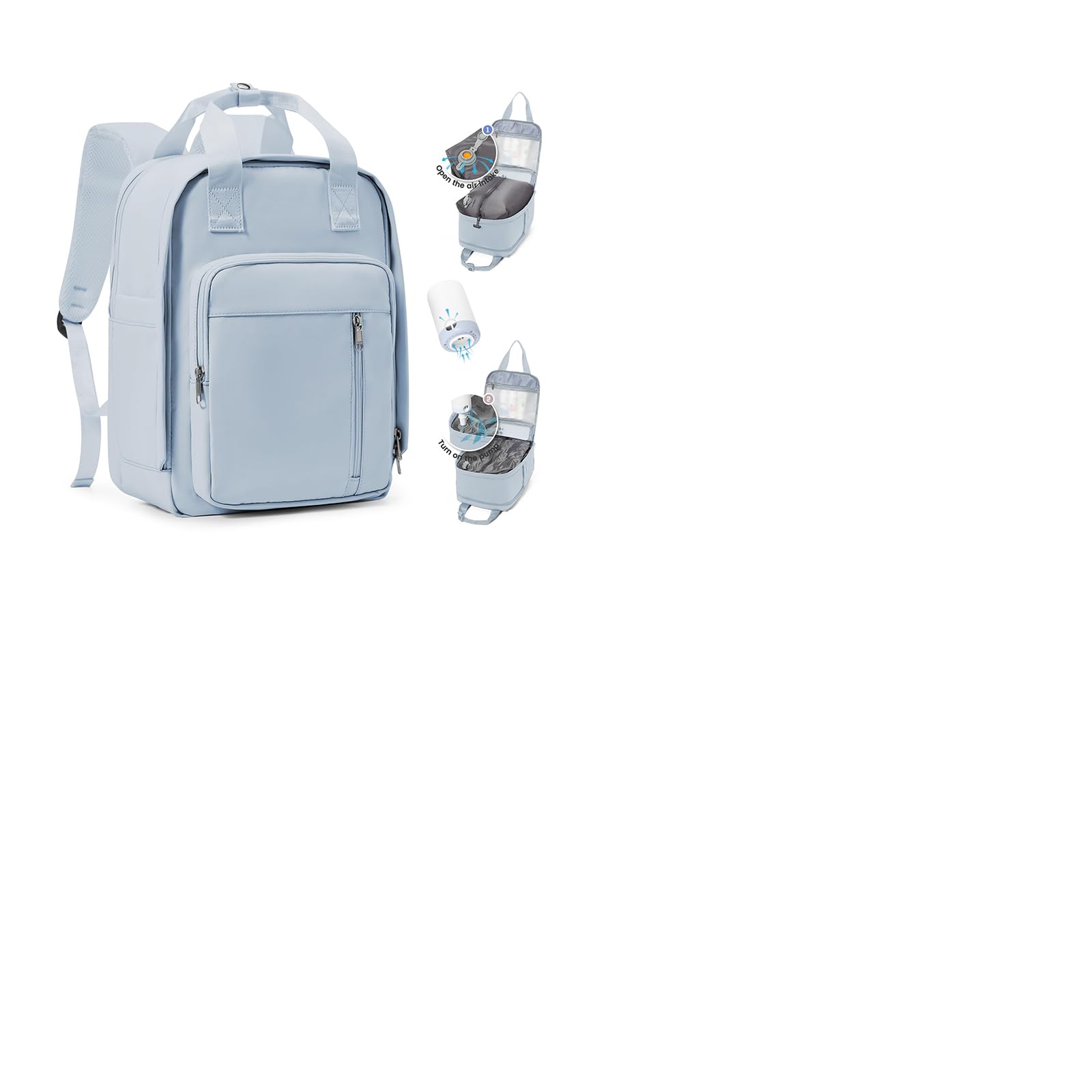 SZLX Zaino Ryanair 40x30x20 Sottovuoto Zaino da Viaggio 40x20x25 Bagaglio a Mano 40x30x20 Wizzair Donna Uomo Borsa da Cabina per Easyjet 45x36x20 Adatto a Laptop da 14 Pollici Impermeabile per Lavoro