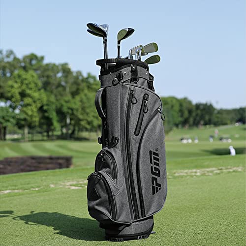 PGM Men's Complete Golf Club Sets - 12 Pieces - 3 Wood (#1,3,5), 1 Hybrid (#4H), 6 Irons(#5,6,7,8,9,PW), 1 Sand Wedge (52°), 1 Putter - Golf Stand Bag - Titanium Club Head, Graptlite Shaft - Image 7