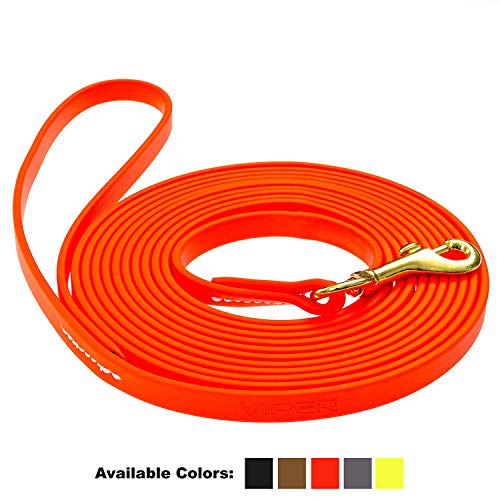 Viper Biothane Working Tracking Lead Leash Long Line for Dogs 2 Colors