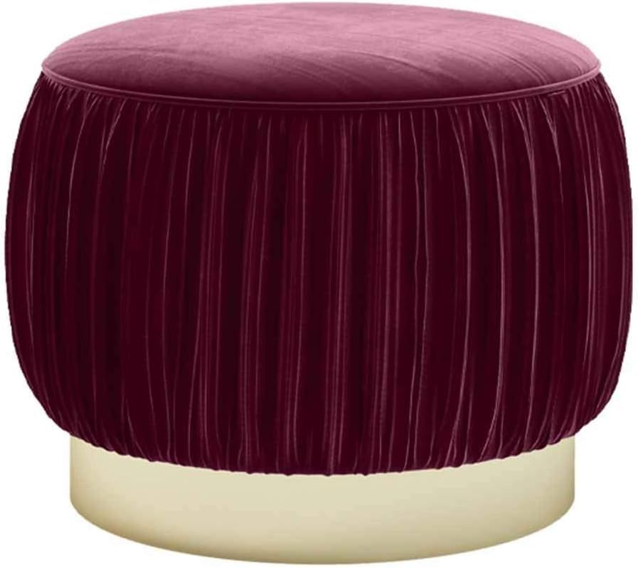 Siège de repos rond vert 40x40 cm au design velouté haut de gamme