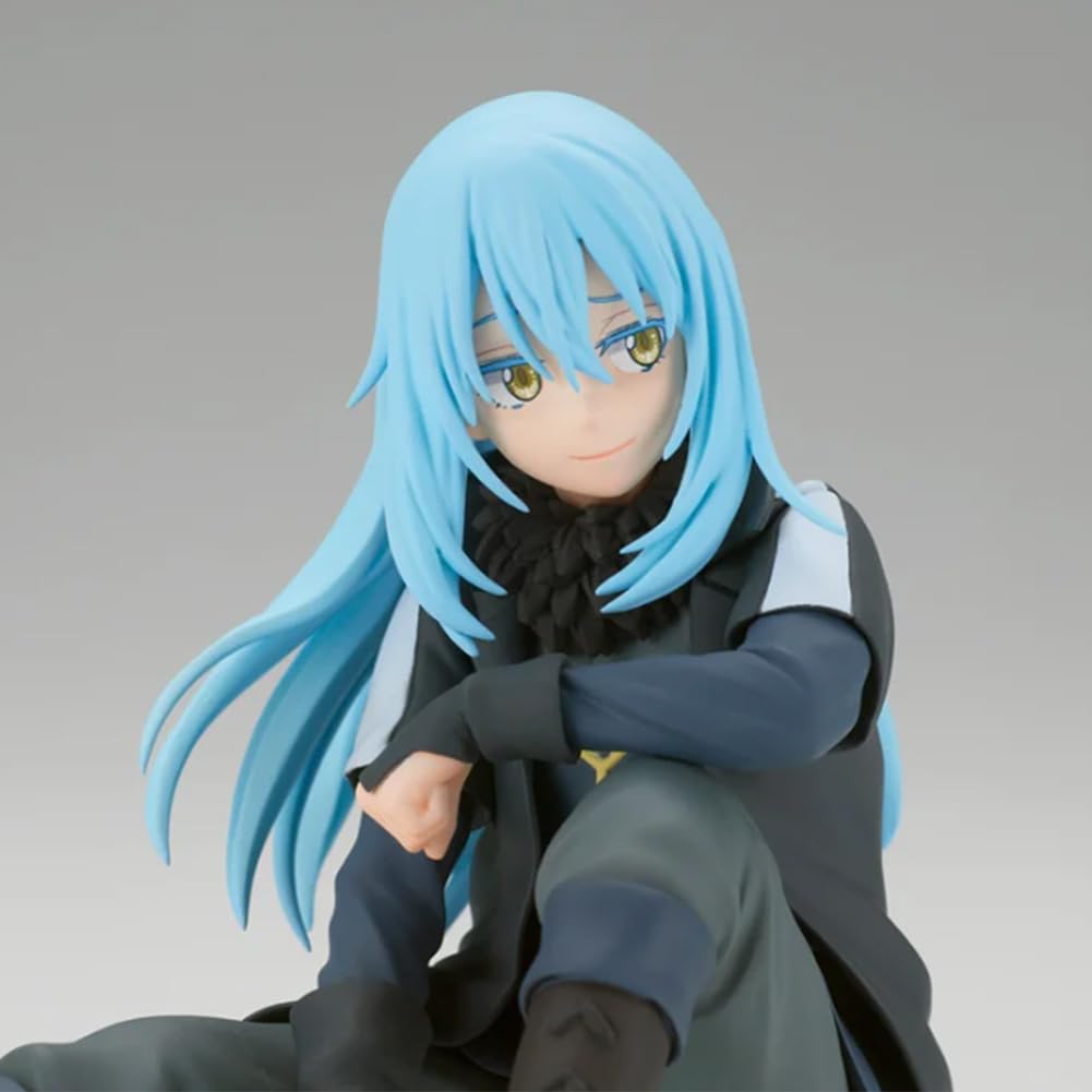 DEXSHUN Rimuru figurka anime Rimuru siedząca, model statuetka z wymiennymi akcesoriami, dekoracja, PCW, ornamenty, prezent 10 cm
