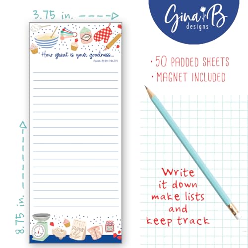 List pad bloc-notes avec aimant to-do list écriture sainte lot de 2 - 3