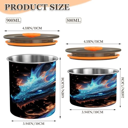 Lata Coffee Blueangle Acero Inoxidable Hermética 500ml miniatura 2