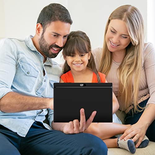 Image of 2 in 1 Tablet 10 Inch Android 15 Tableta, Tablets with Keyboard Mouse Case Stylus, 8GB RAM 32GB ROM Supports 1TB Expansion 2MP+8MP Dual Camera Quad Core Processor 6000mAh Battery 10.1 IN FHD Tab Black