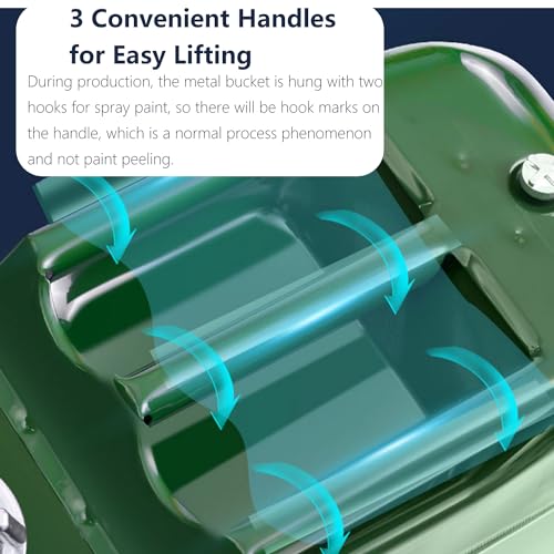 Cantimplora metálica Lebreary xb-223 de 10 litros con pico flexible para jardín, viaje y camping miniatura 2