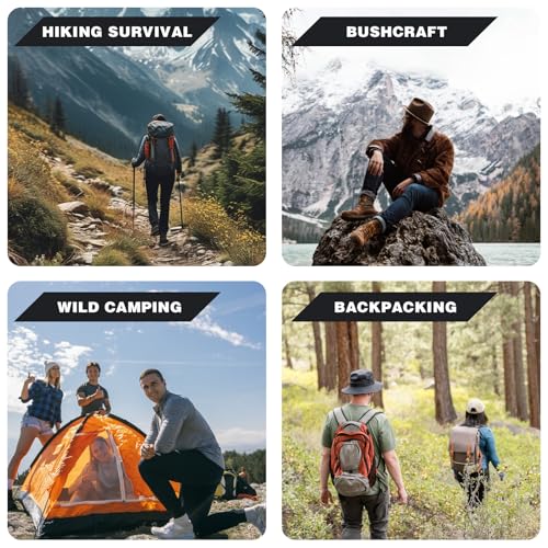 Compás doble portátil para senderismo y camping miniatura 6
