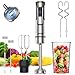 Ganiza Stabmixer, 5-en-1 Pürierstab, 1200W Stark Leistung, mit Geschwindigkeitsregelung & TURBO-Taste, Hand Blender mit Doppel-Milchaufschäumer, Für die Zubereitung von Soße, Suppen, Milchshake