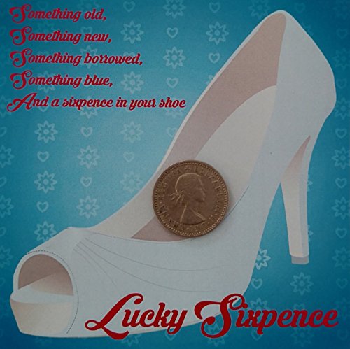 Yacanna Wedding Sixpence Lucky Sixpence for Bridal Shoe Silver Gift Boxed Wedding Gifts