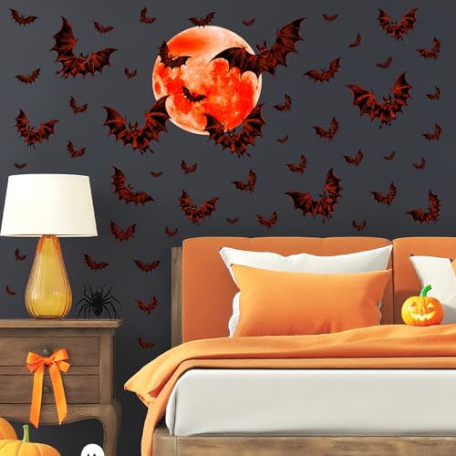 Vinilo Decorativo Murciélagos Halloween 29.97x29.97 cm miniatura 5