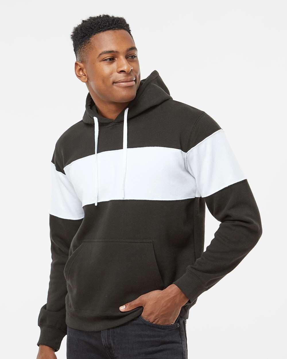 J. America Men's Varsity Pullover Hooded Sweatshirt