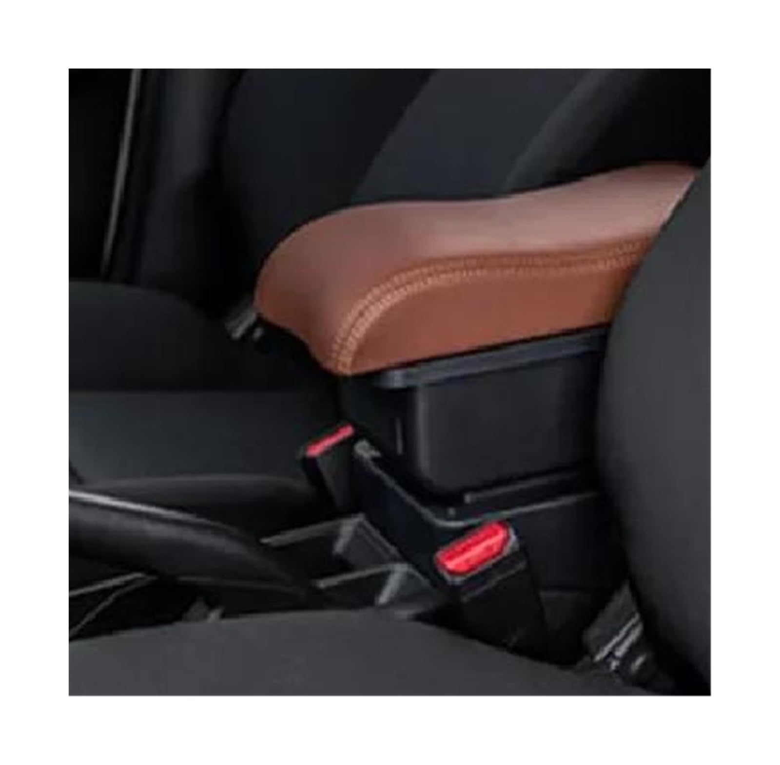 DYDGUTUFB For Suzuki For IGNIS Car Armrest Box Center Storage Box USB Retrofit Parts Interior Accessories (A6 brown No USB)