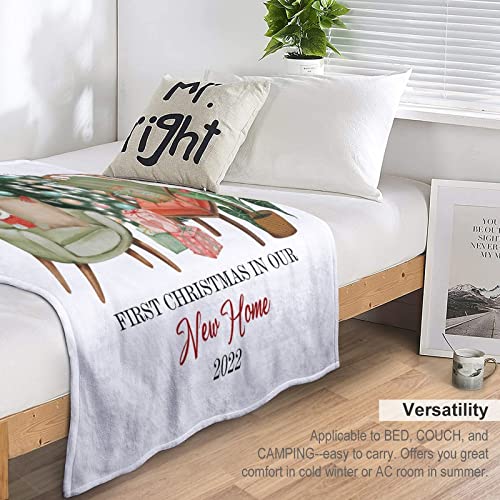 Couverture chaude flanelle lit canapé plaid peluche douce 130x150cm - 5