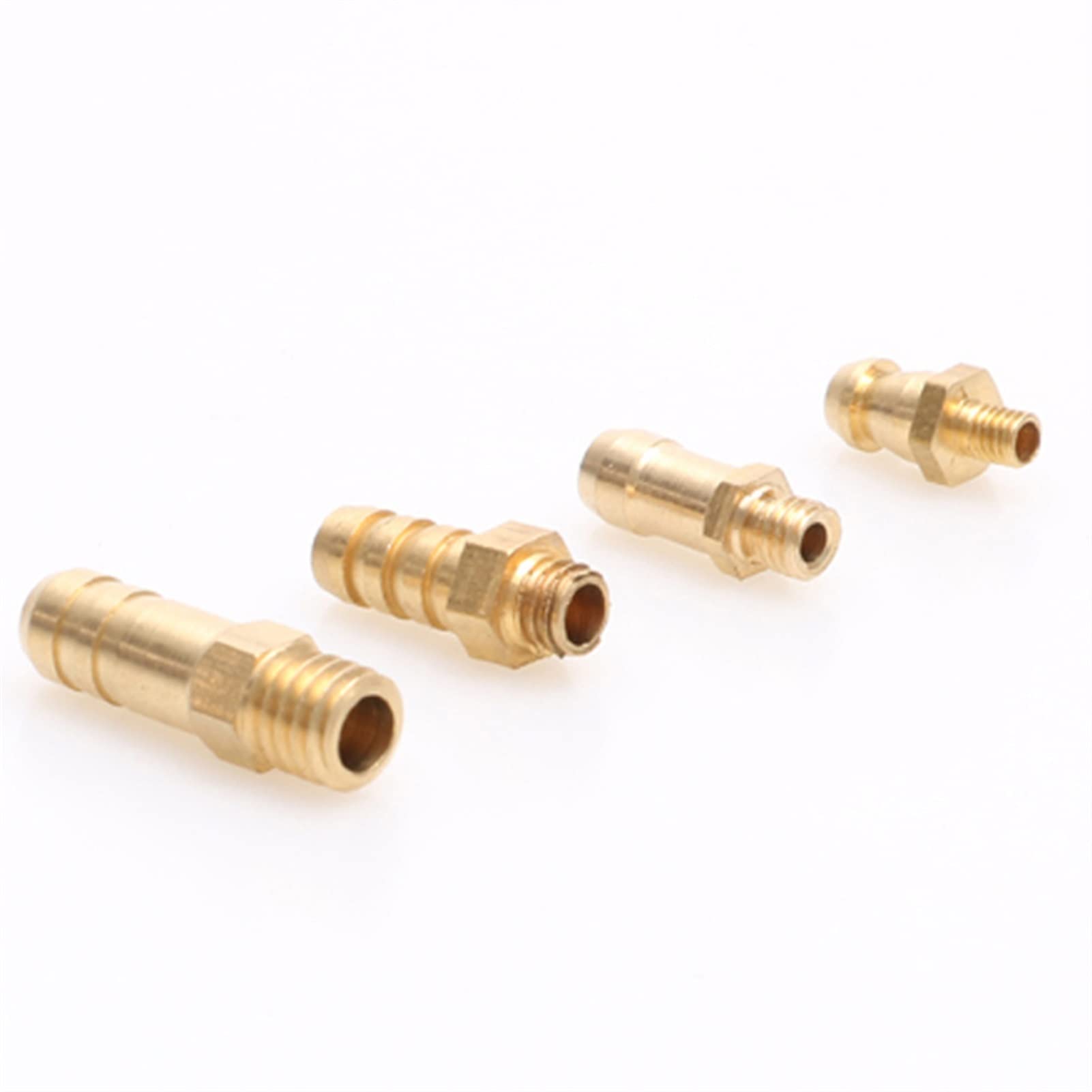 DingMotuo 20PCS Metal Water Cooling Nozzles M3 M4 M5 M6 Thread Faucet Brass Fuel Nipples Connector for RC Gasoline Boat Parts (Size : M3)