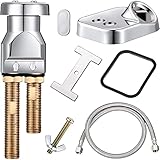 Hortsun Shampoo Bowl Vacuum Breaker Kit, Hardware Handle, 7 Pcs Stainless Steel, Chromium Plated Brass, 31 inches, for Salon Sink Parts Replacement