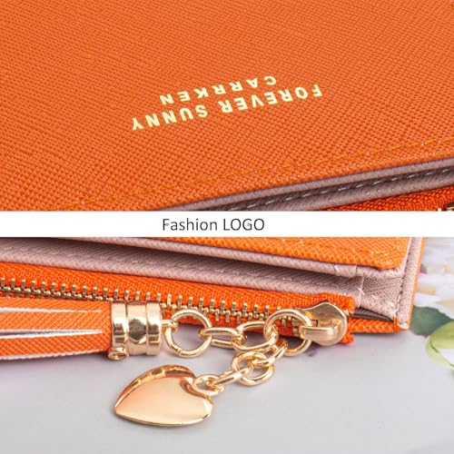 Image of Valentoria Womens Wallet Cute Elegant Long Slim Card Holder Case Minimalist Coin Purse Thin Tassels Zip Clutch Wallets for Girls Ladies | Cute
