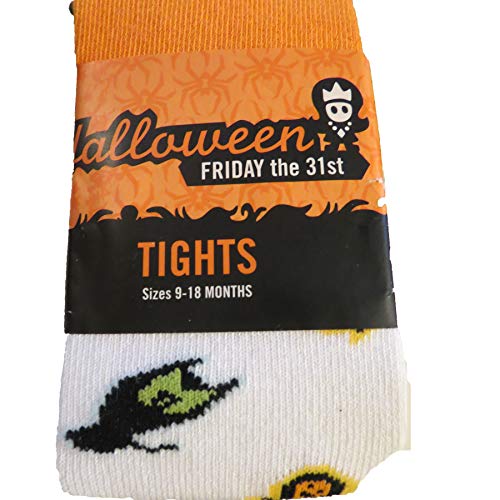 Girls Halloween Tights witch & candy treats size 9-18 months