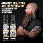 Viking Revolution Beard Wash and Beard Conditioner for Men with Argan Oil and Jojoba Oil - Beard Softener and Strengthener Beard Care Beard Shampoo and Conditioner with Beard Oil (5oz, Spiced Vanilla) - Image 3