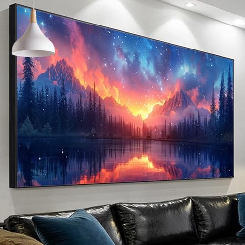 Peinture diamant ciel étoilé pour illuminer votre salon avec un art DIY