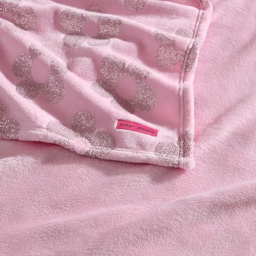 Image of Betsey Johnson - Blanket, Buttery-Soft Throw Blanket for Couch or Bed, Boldly Plush & Oversized Bedding (Retro Daisy Pink, 50 inch x 70 inch)