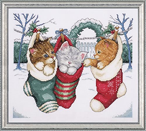 Image of Cozy Kittens Counted Cross Stitch Kit