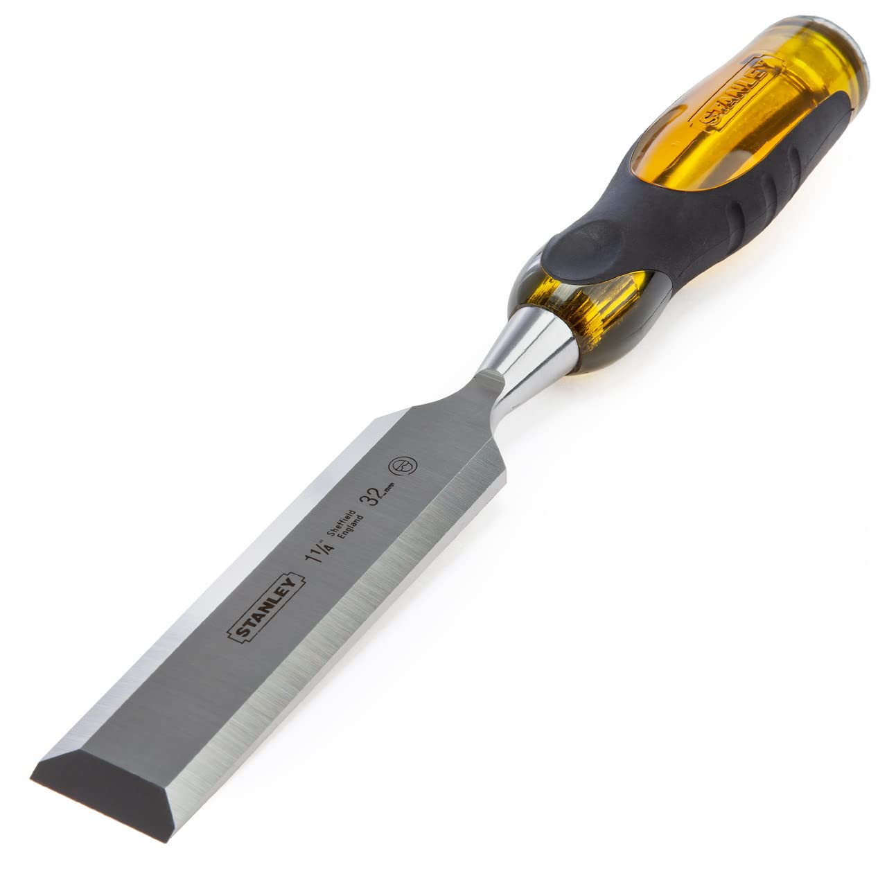 STANLEY FATMAX 12MM 1/2"" & 32MM 11/4"" BEVEL EDGE WOOD CHISELS 0 16 254 0 16 263