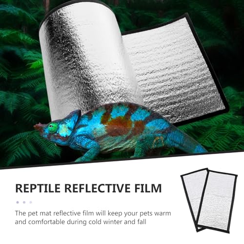 Alfombrilla térmica para reptiles 2 pcs con película reflectante miniatura 5