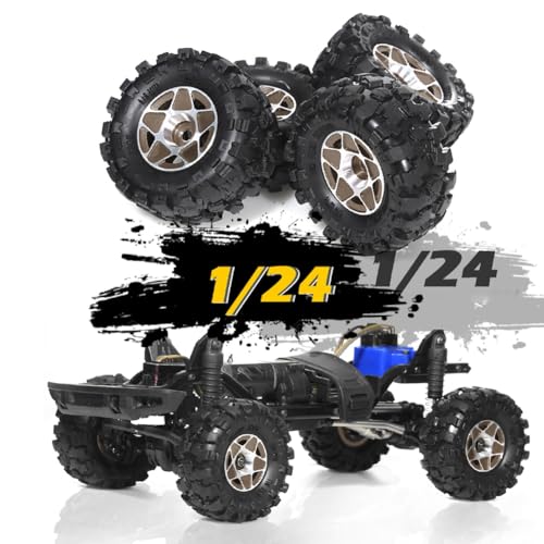 Pneus de roue à billes en métal vert 57mm 1.0 pour crawler RC
