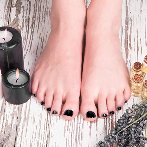 image for Maitys 288 Pieces 12 Sets Short False Toe Nails Short Square Artificia