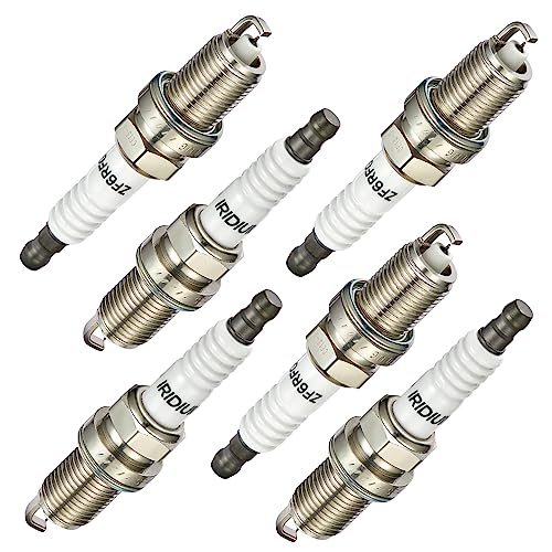 Image of BDFHYK Set of 6 Iridium Spark Plug Compatible with MDX RL TL X5 Dakota Durango Nitro Ram 1500 Probe Accord Commander Grand Cherokee Liberty 626 Millenia MPV MX-6 Raider for 5358 ZFR6FIX-11 6441