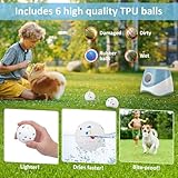 HuuppHip Automatic Dog Ball Launcher,Dog Ball Thrower with 10-30ft Launch Distance Adjustable,Tennis Ball Launcher for Dogs Indoor Outdoor with 6 Mini Balls,Interactive Dog Toys for Small Dogs - Image 8