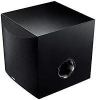 Yamaha NS-SW050BL 8-Inch 100W Powered Subwoofer - Twisted Flare Port, Advanced YST II for Clear Tight Bass