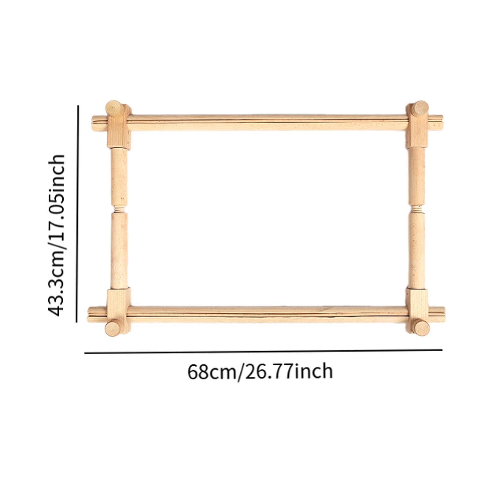 Bastidor de bordado de Para madera con altura ajustable para principiantes. Posición trabajo cómoda para proyectos bordado. Bastidor para niños, adultos y principiantes.
